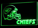 Kansas City Chiefs (1) LED Neon Sign USB - Green - TheLedHeroes