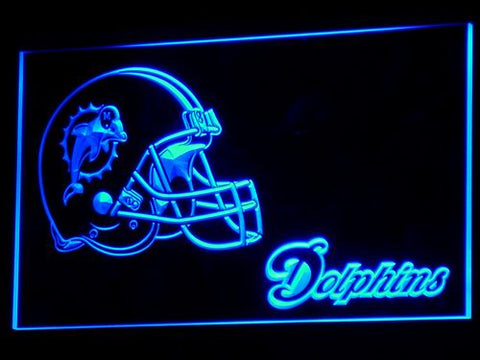 FREE Miami Dolphins (3) LED Sign - Blue - TheLedHeroes