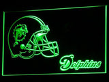Miami Dolphins (3) LED Neon Sign USB - Green - TheLedHeroes