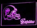 Miami Dolphins (3) LED Neon Sign Electrical - Purple - TheLedHeroes