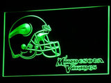 Minnesota Vikings (2) LED Neon Sign USB - Green - TheLedHeroes