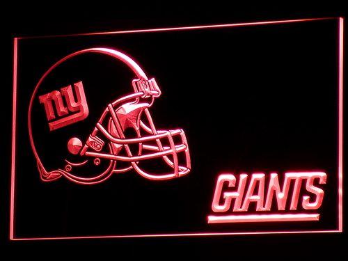 New York Giants (3) LED Neon Sign USB - Red - TheLedHeroes