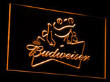 Budweiser Frog LED Neon Sign Electrical - Orange - TheLedHeroes