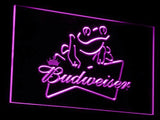 Budweiser Frog LED Neon Sign USB - Purple - TheLedHeroes
