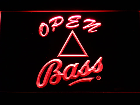 FREE Bass Open LED Sign - Red - TheLedHeroes
