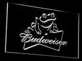 Budweiser Frog LED Neon Sign Electrical - White - TheLedHeroes