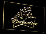 Budweiser Frog LED Neon Sign USB - Yellow - TheLedHeroes