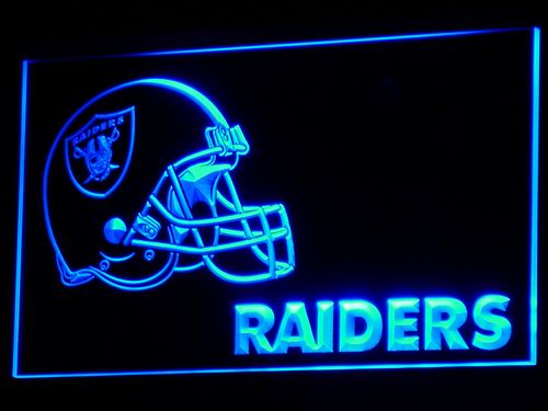 Oakland Raiders (2) LED Sign - Blue - TheLedHeroes