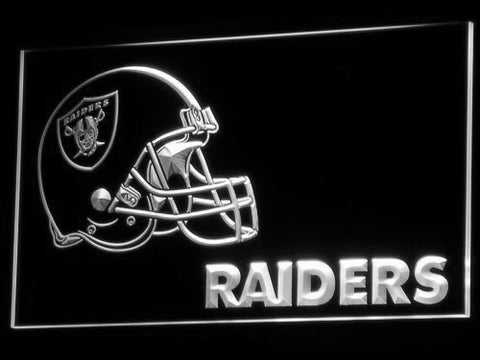 FREE Oakland Raiders (2) LED Sign - White - TheLedHeroes