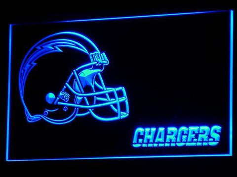 San Diego Chargers (3) LED Neon Sign USB - Blue - TheLedHeroes