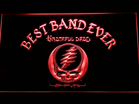 FREE Grateful Dead Best Band Ever LED Sign - Red - TheLedHeroes
