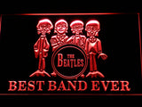The Beatles Best Band Ever 3 LED Sign - Red - TheLedHeroes