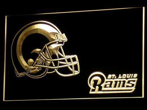 Saint Louis Rams (3) LED Neon Sign Electrical - Yellow - TheLedHeroes