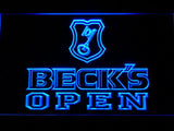 Beck's Open LED Neon Sign Electrical - Blue - TheLedHeroes