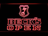 Beck's Open LED Neon Sign USB - Red - TheLedHeroes