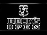 Beck's Open LED Neon Sign Electrical - White - TheLedHeroes