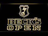 Beck's Open LED Neon Sign USB - Yellow - TheLedHeroes