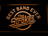 FREE The Strokes Best Band Ever LED Sign - Orange - TheLedHeroes