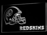 Washington Redskins (3) LED Neon Sign USB - White - TheLedHeroes