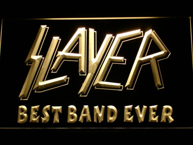 Slayer Best Band Ever LED Neon Sign Electrical - Yellow - TheLedHeroes