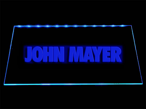 FREE John Mayer LED Sign - Blue - TheLedHeroes