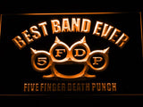 Five Finger Death Punch Best Band Ever LED Neon Sign USB - Orange - TheLedHeroes