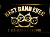 Five Finger Death Punch Best Band Ever LED Neon Sign USB - Yellow - TheLedHeroes