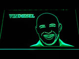 FREE Vin Diesel  LED Sign - Green - TheLedHeroes