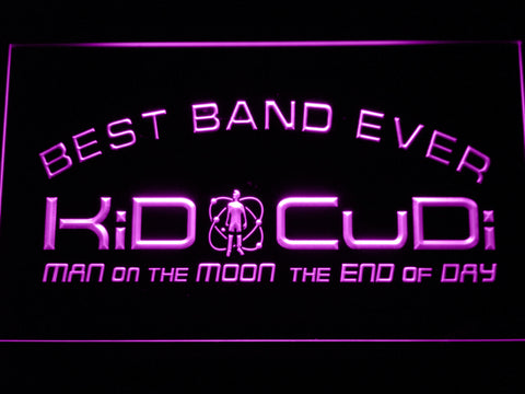 FREE Kid Cudi Best Band Ever LED Sign - Purple - TheLedHeroes