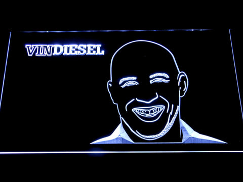 Vin Diesel  LED Neon Sign Electrical - White - TheLedHeroes