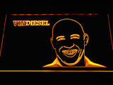 FREE Vin Diesel  LED Sign - Yellow - TheLedHeroes