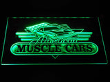 American Muscle Cars LED Neon Sign Electrical - Green - TheLedHeroes