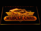 American Muscle Cars LED Neon Sign USB - Yellow - TheLedHeroes