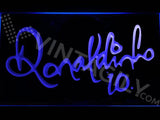 Ronaldinho 10 LED Neon Sign USB - Blue - TheLedHeroes