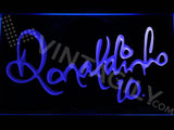 Ronaldinho 10 LED Sign - Blue - TheLedHeroes