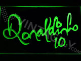 Ronaldinho 10 LED Sign - Green - TheLedHeroes