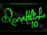Ronaldinho 10 LED Neon Sign USB - Green - TheLedHeroes