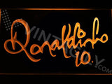 Ronaldinho 10 LED Neon Sign USB - Orange - TheLedHeroes