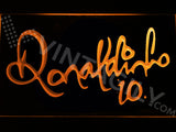 Ronaldinho 10 LED Sign - Orange - TheLedHeroes