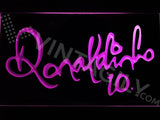 Ronaldinho 10 LED Neon Sign USB - Purple - TheLedHeroes