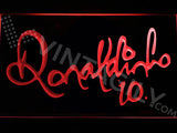 Ronaldinho 10 LED Sign - Red - TheLedHeroes