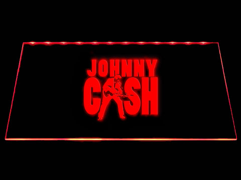 FREE Johnny Cash LED Sign - Red - TheLedHeroes