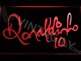 FREE Ronaldinho 10 LED Sign - Red - TheLedHeroes