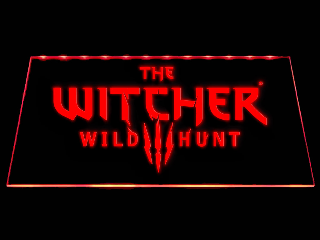 FREE The Witcher Wild Hunt LED Sign - Red - TheLedHeroes