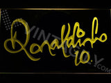 Ronaldinho 10 LED Neon Sign USB - Yellow - TheLedHeroes