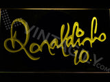 Ronaldinho 10 LED Sign - Yellow - TheLedHeroes