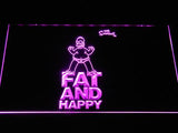 The Simpsons Fat and Happy LED Neon Sign Electrical - Purple - TheLedHeroes