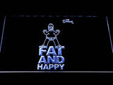 The Simpsons Fat and Happy LED Neon Sign USB - White - TheLedHeroes