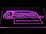Nebraska Bush Pullers LED Neon Sign Electrical - Purple - TheLedHeroes