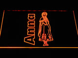 Anna LED Neon Sign USB - Orange - TheLedHeroes